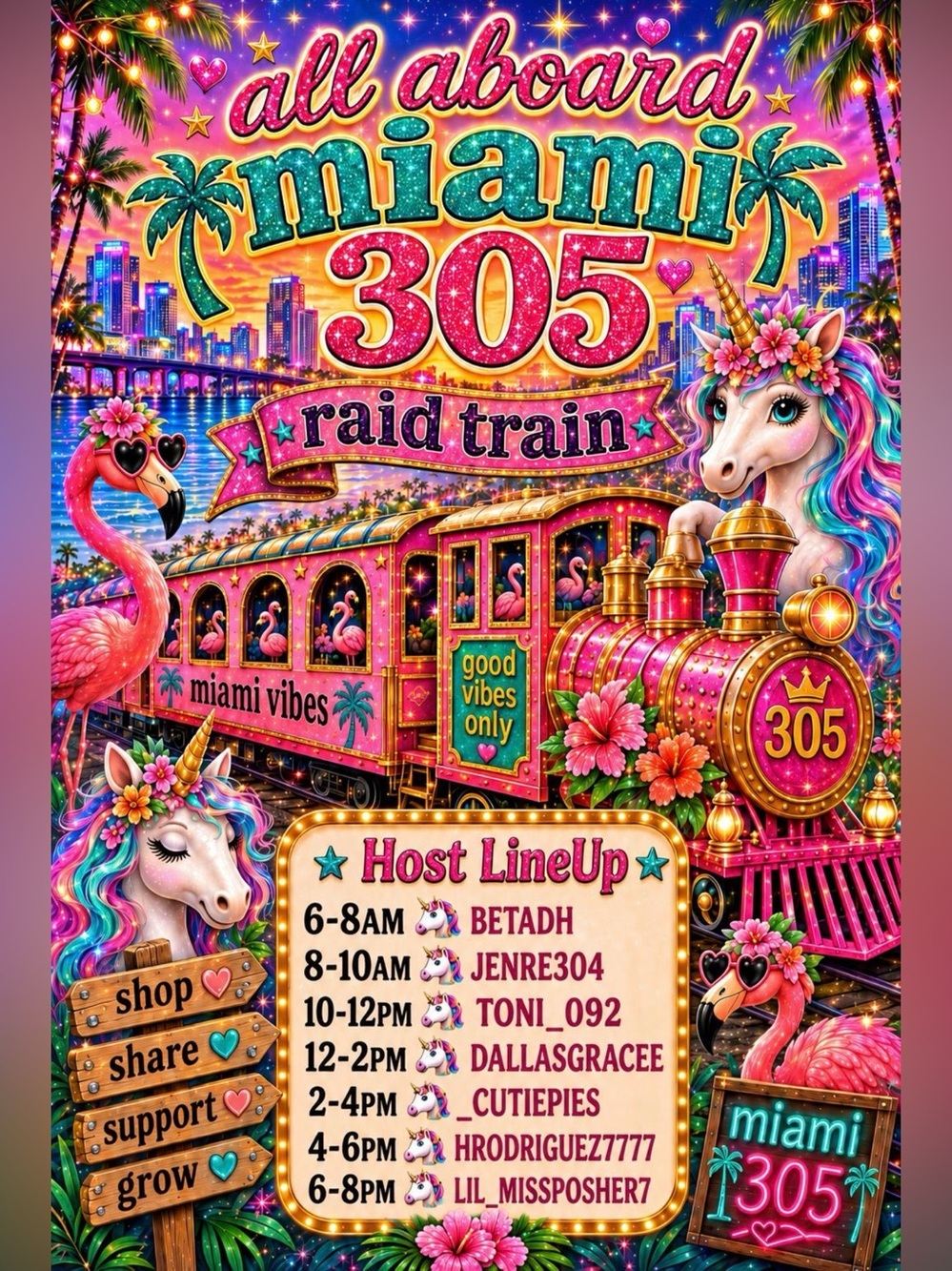 Miami 305 Raid Train
